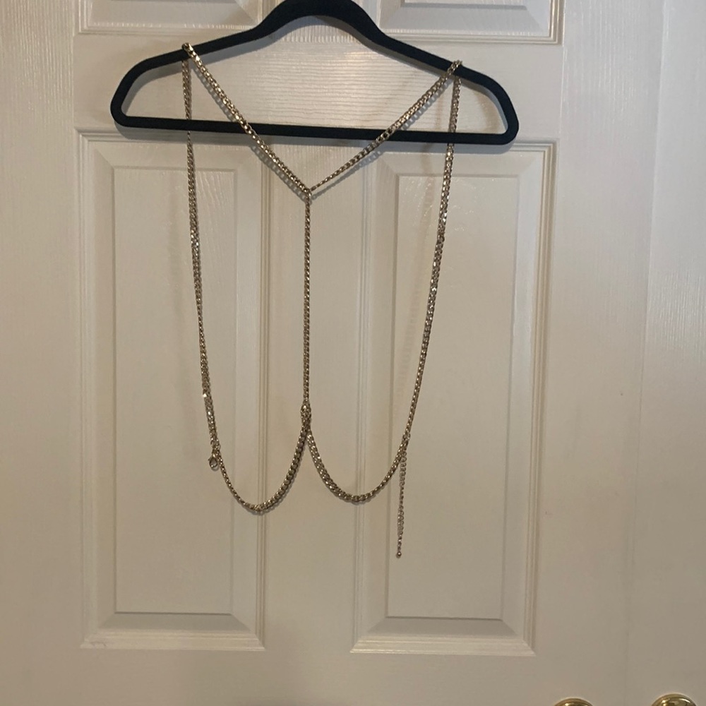 Beautiful NWOT gold body chain!